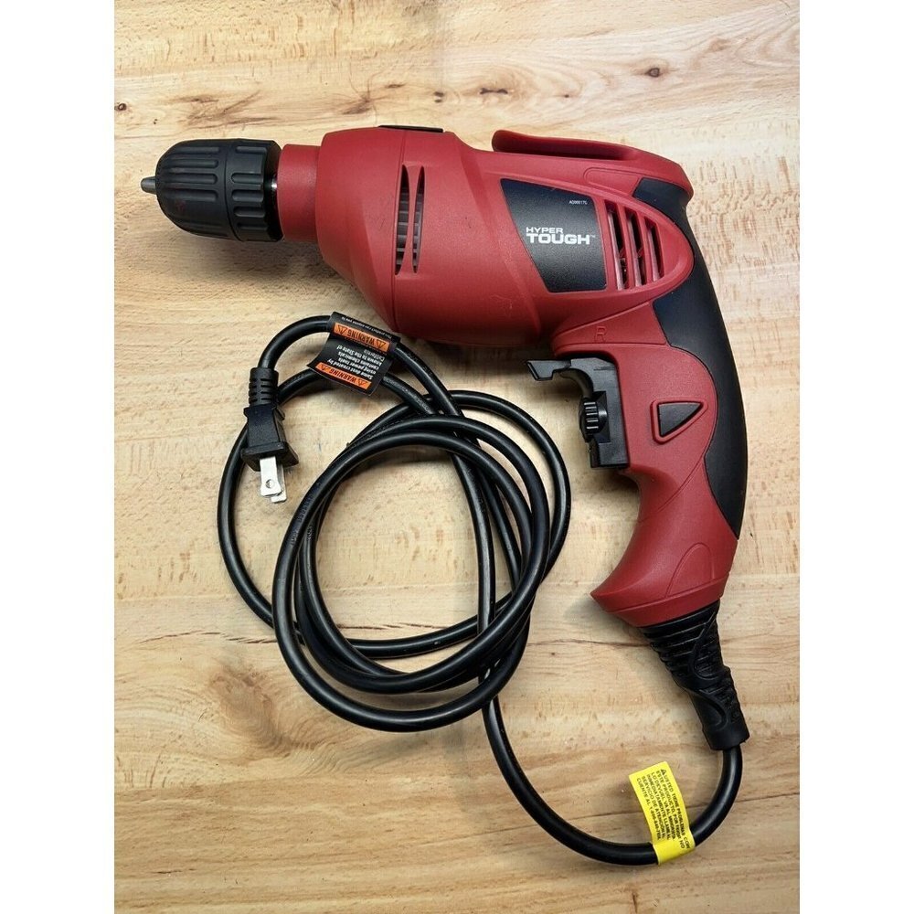 Hyper Tough 5 Amp 3/8" Corded Electric Drill Variable Speed 0-3000 RPM